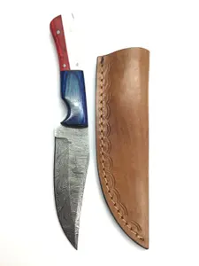 Damascus bladed knife