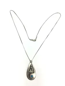Native American overlay pendant with chain