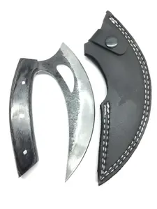 Steel bladed ulu knife