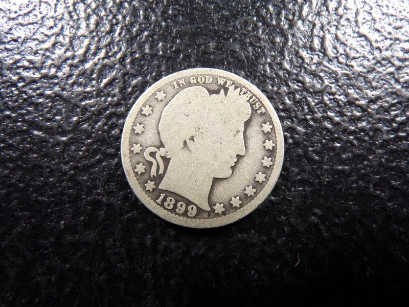 1899-O BARBER SILVER QUARTER from auction in Englewood, Ohio — image 28