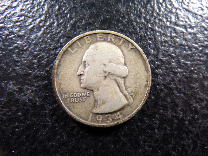 1934 WASHINGTON SILVER QUARTER ***MINTED 31.9 MILLION from auction in Englewood, Ohio — image 34