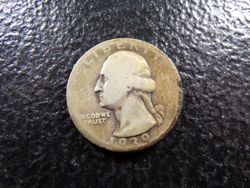 1939-D WASHINGTON SILVER QUARTER ***MINTED 57.1 MILLION from auction in Englewood, Ohio — image 43