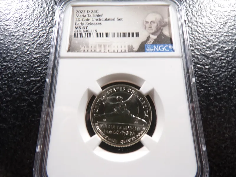 2023-D NGC MS67 MARIA TALLCHIEF QUARTER from auction in Englewood, Ohio — image 15