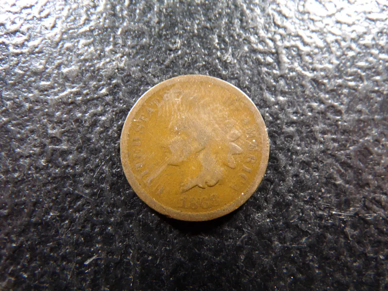 1868 RARE DATE INDIAN HEAD CENT from auction in Englewood, Ohio — image 28