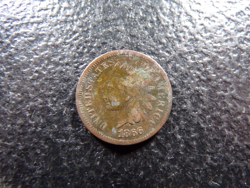 1866 RARE DATE INDIAN HEAD CENT from auction in Englewood, Ohio — image 33