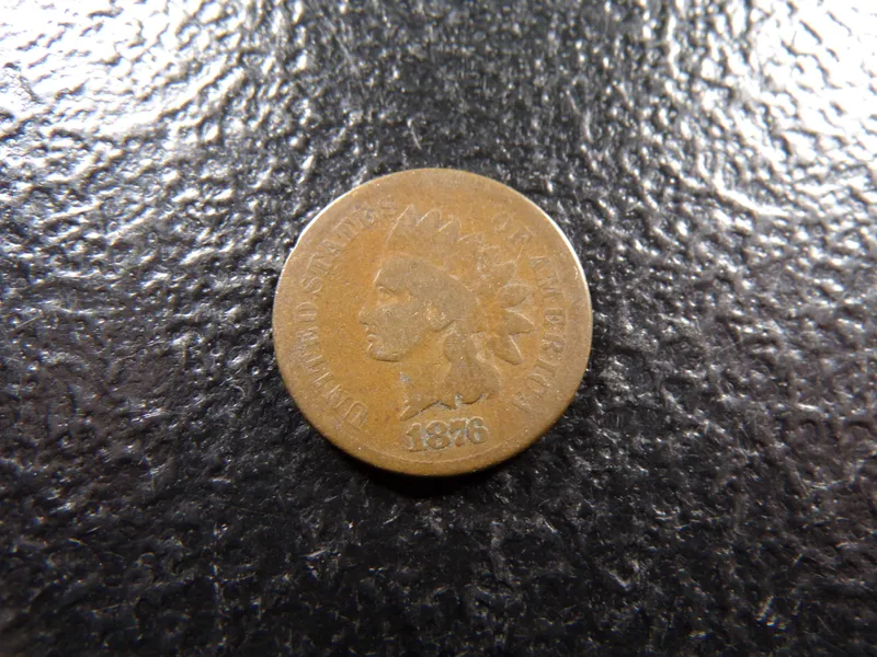 1876 INDIAN HEAD CENT from auction in Englewood, Ohio — image 8