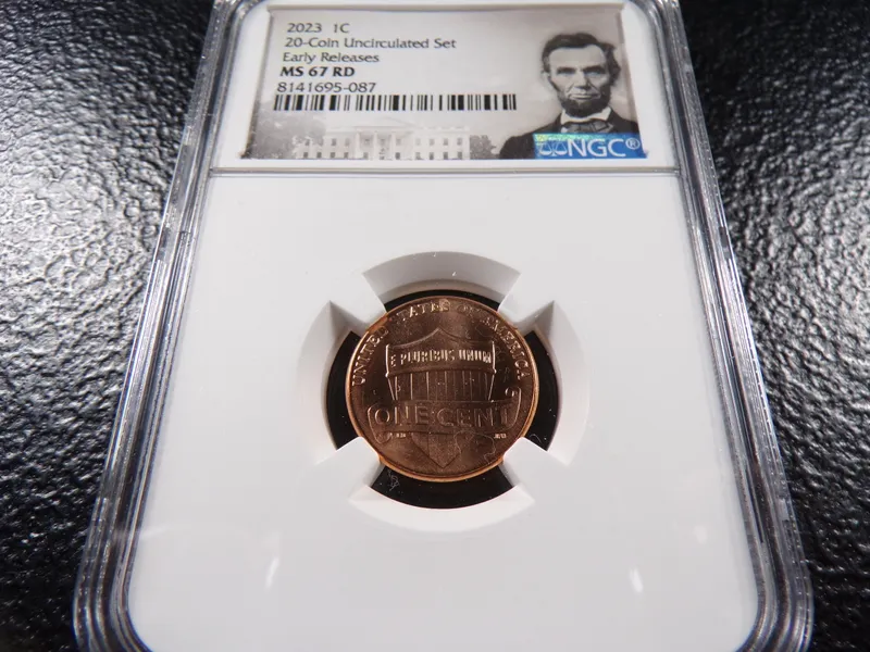 2023 NGC MS67RD LINCOLN SHIELD CENT from auction in Englewood, Ohio — image 13