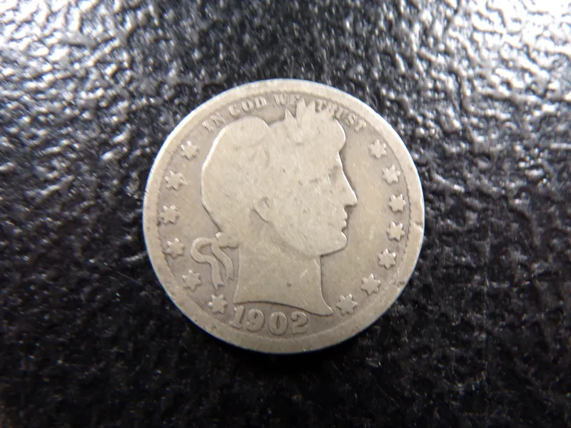 1902-S BARBER SILVER QUARTER from auction in Englewood, Ohio — image 33