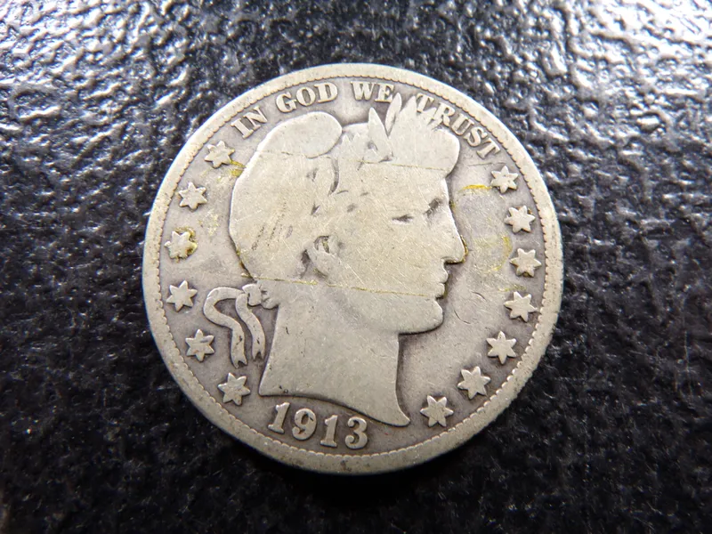 1913 BARBER SILVER HALF DOLLAR from auction in Englewood, Ohio — image 43
