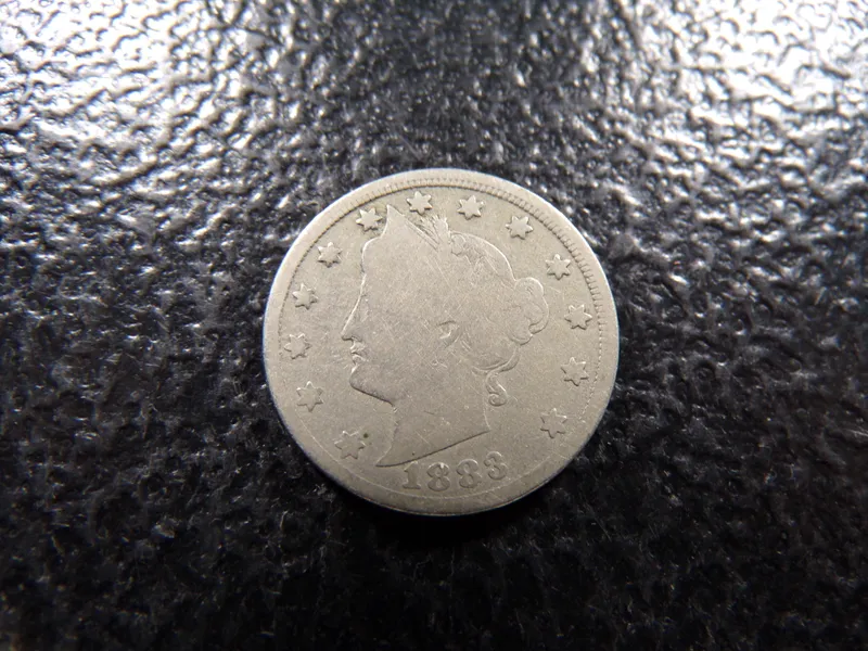 1883 WITH CENTS LIBERTY HEAD V NICKEL from auction in Englewood, Ohio — image 13
