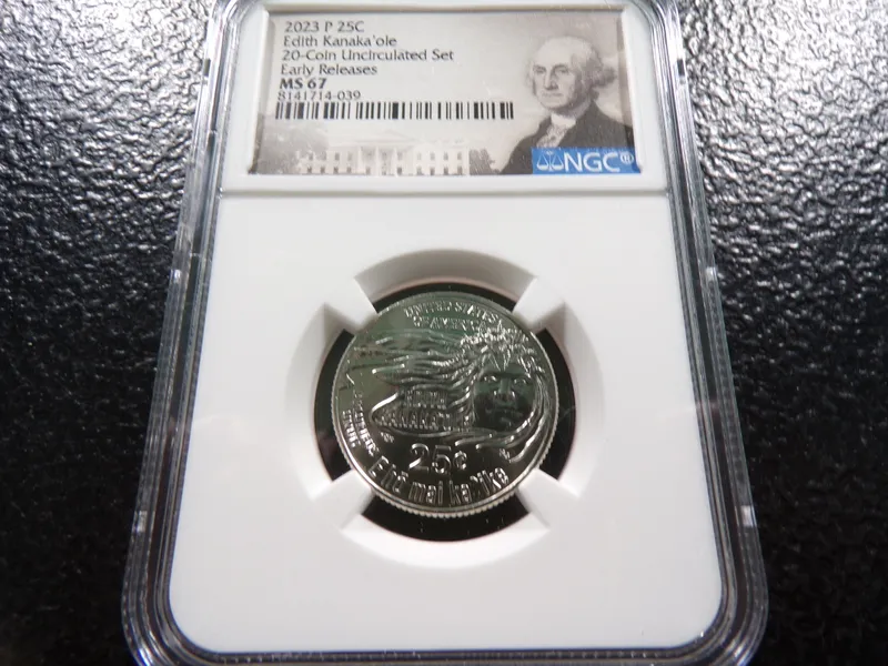 2023-P NGC MS67 EARLY RELEASES EDITH KANAKA'OLE QUARTER from auction in Englewood, Ohio — image 4