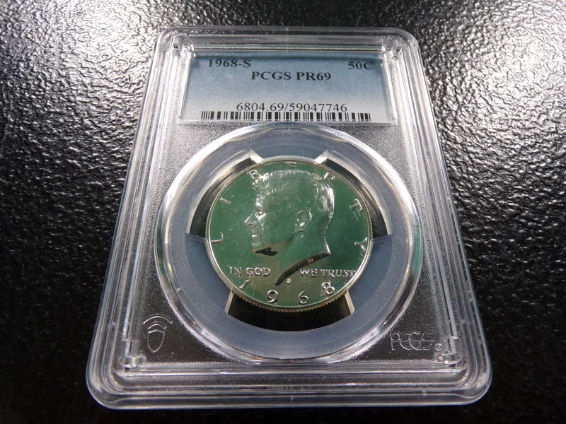 1968-S PCGS PR69 KENNEDY SILVER PROOF HALF DOLLAR from auction in Englewood, Ohio — image 39