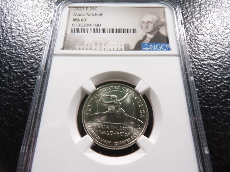 2023-P NGC MS67 MARIA TALLCHIEF QUARTER from auction in Englewood, Ohio — image 43