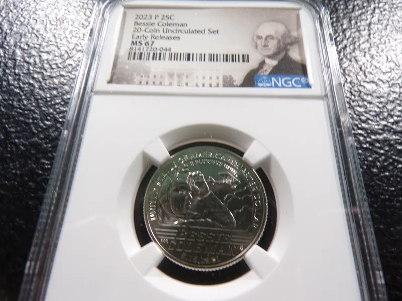 2023-P NGC MS67 EARLY RELEASES BESSIE COLEMAN QUARTER from auction in Englewood, Ohio — image 45