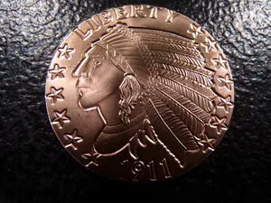 INDIAN HEAD STYLE 1 OUNCE .999 FINE COOPER