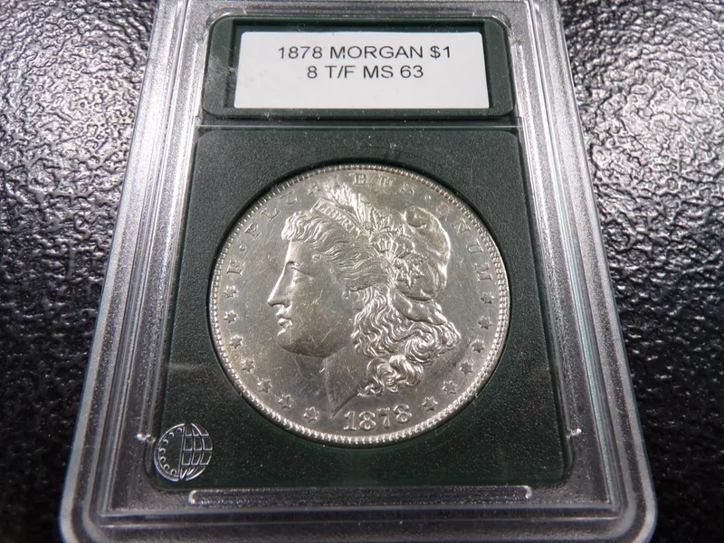 1878 8 TAIL FEATHERS HIGH GRADE MORGAN SILVER DOLLAR from auction in Englewood, Ohio — image 8