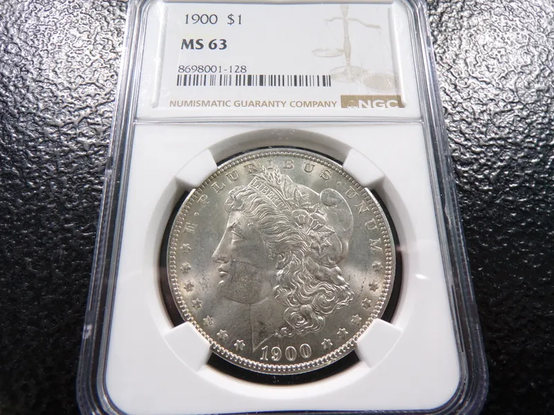 1900 NGC MS63 MORGAN SILVER DOLLAR from auction in Englewood, Ohio — image 41