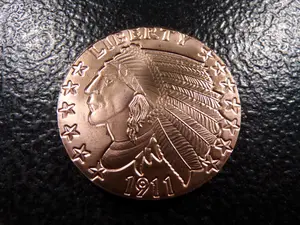 Indian Head Style 1 Ounce .999 Fine Cooper