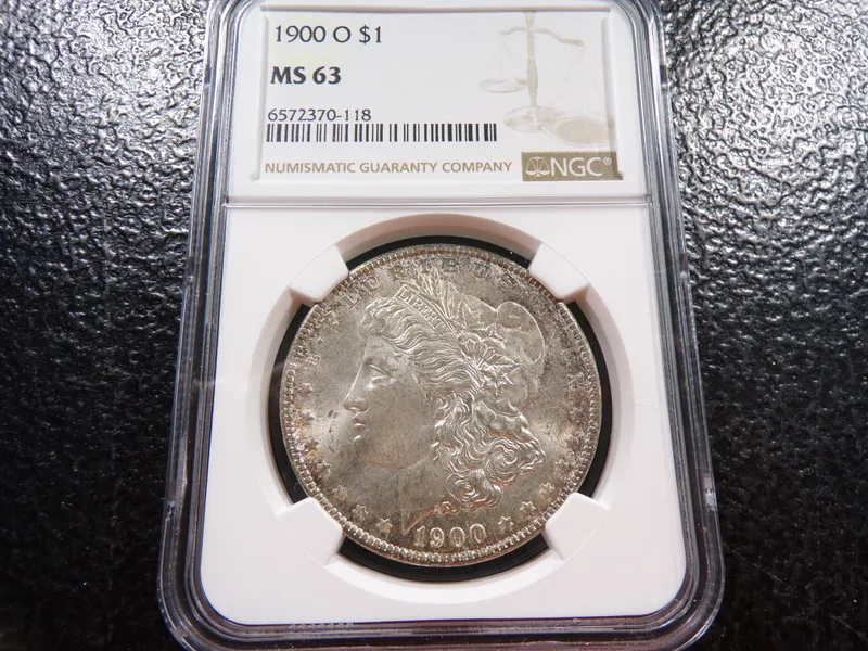 1900-O NGC MS63 MORGAN SILVER DOLLAR from auction in Englewood, Ohio — image 4