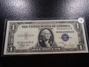 1935-c Blue Seal Crisp Paper $1 Silver Certificate