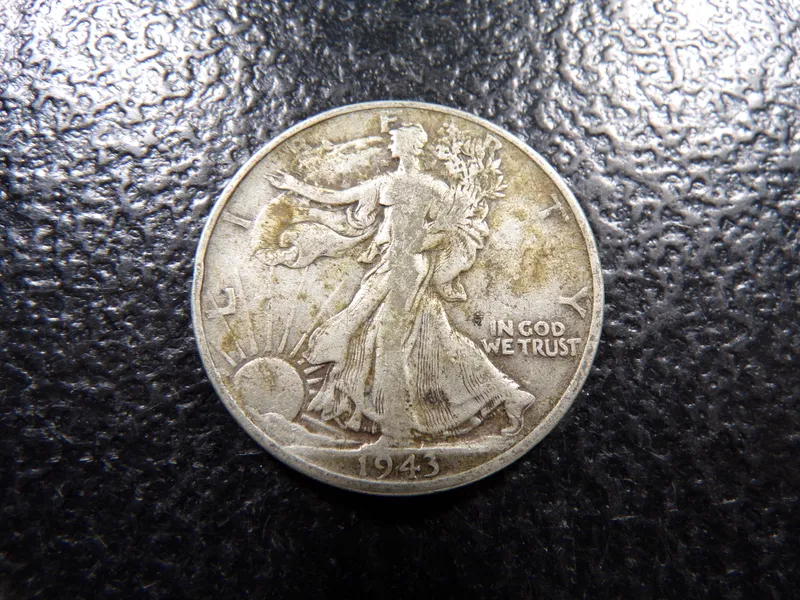1943 WALKING LIBERTY SILVER HALF DOLLAR from auction in Englewood, Ohio — image 9