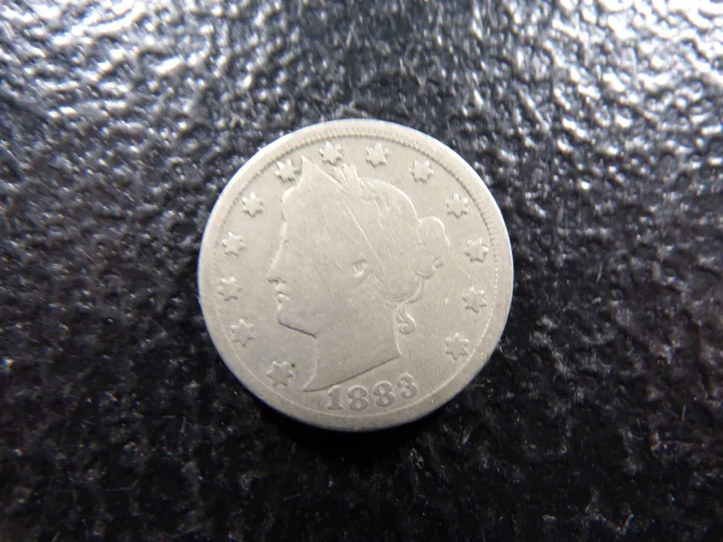 1883 WITH CENTS LIBERTY HEAD V NICKEL from auction in Englewood, Ohio — image 13
