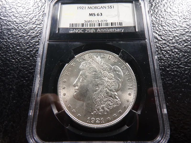1921 NGC MS63 MORGAN SILVER DOLLAR from auction in Englewood, Ohio — image 4