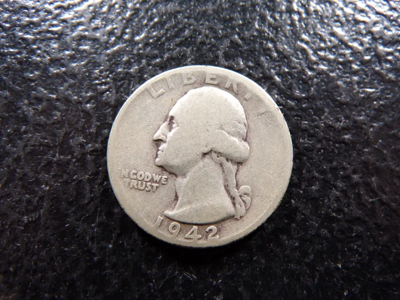 1942-D WASHINGTON SILVER QUARTER from auction in Englewood, Ohio — image 19