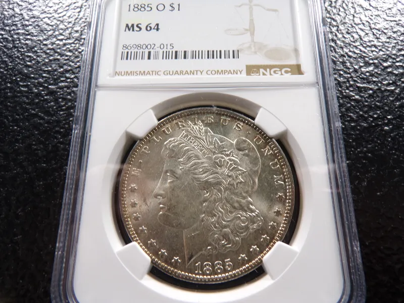 1885-O NGC MS64 HIGH GRADE MORGAN SILVER DOLLAR from auction in Englewood, Ohio — image 32