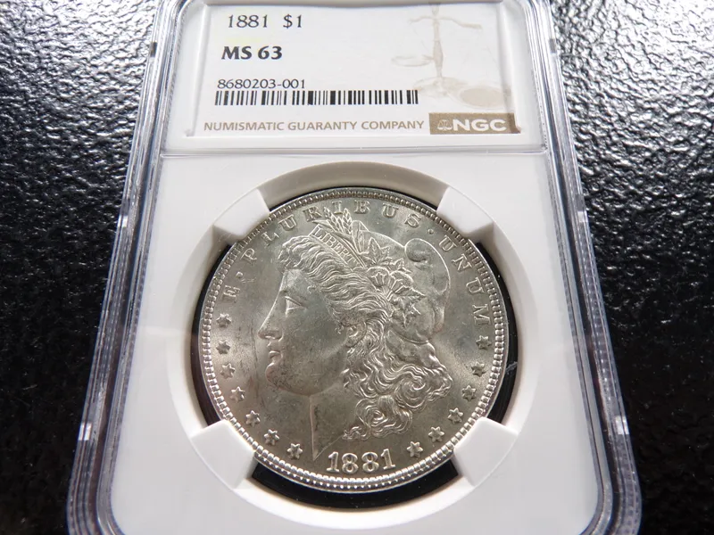 1881 NGC MS63 MORGAN SILVER DOLLAR from auction in Englewood, Ohio — image 36