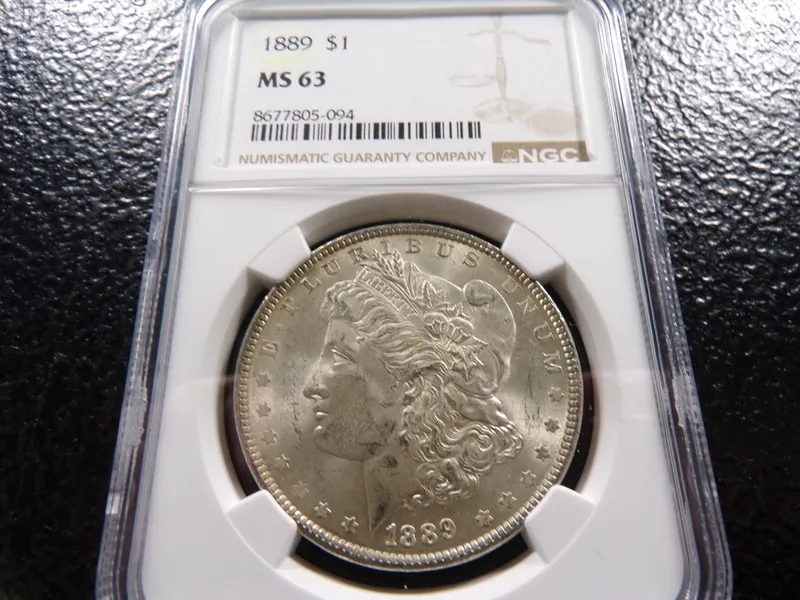 1889 NGC MS63 MORGAN SILVER DOLLAR from auction in Englewood, Ohio — image 37