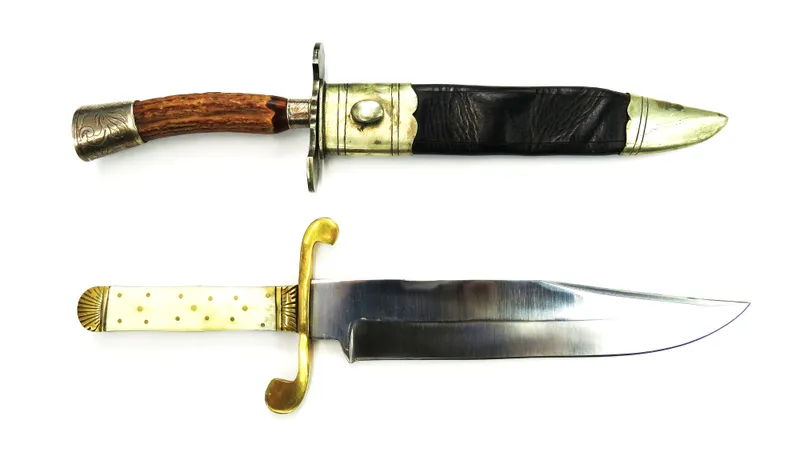 TWO CONTEMPORARY BOWIE-TYPE KNIVES from auction in Cheyenne, Wyoming — image 22
