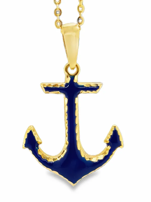 EFFY Blue Enamel Anchor Pendant on Chain from auction in Port St Lucie, Florida — image 20