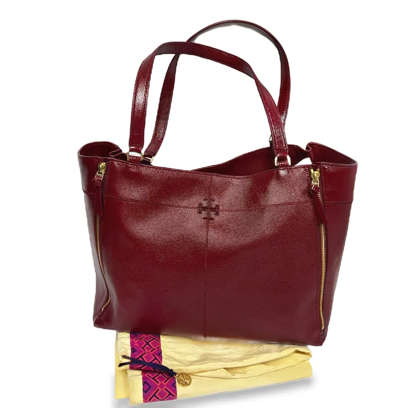 Tory Burch Ivy Red Leather Tote Bag  from auction in Port St Lucie, Florida — image 21