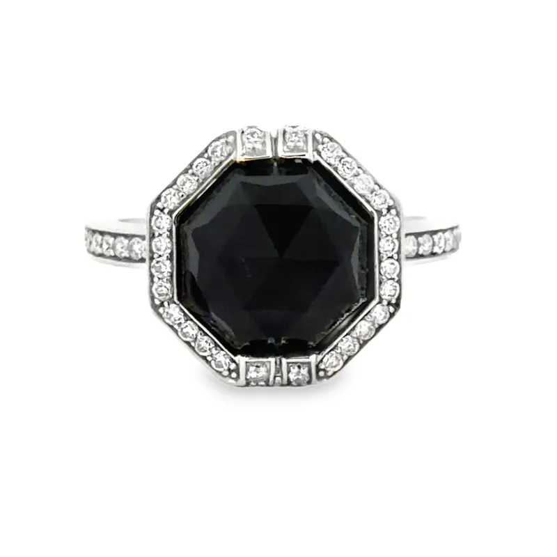 Ivanka Trump Natural Onyx and Diamond Cocktail Ring from auction in Port St Lucie, Florida — image 44