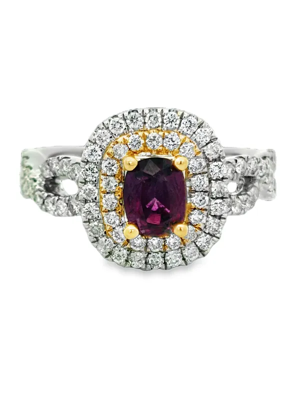 GIA Certified Kashmir Sapphire & Diamond Ring from auction in Port St Lucie, Florida — image 42