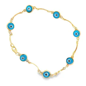 14K Evil Eye Bracelet