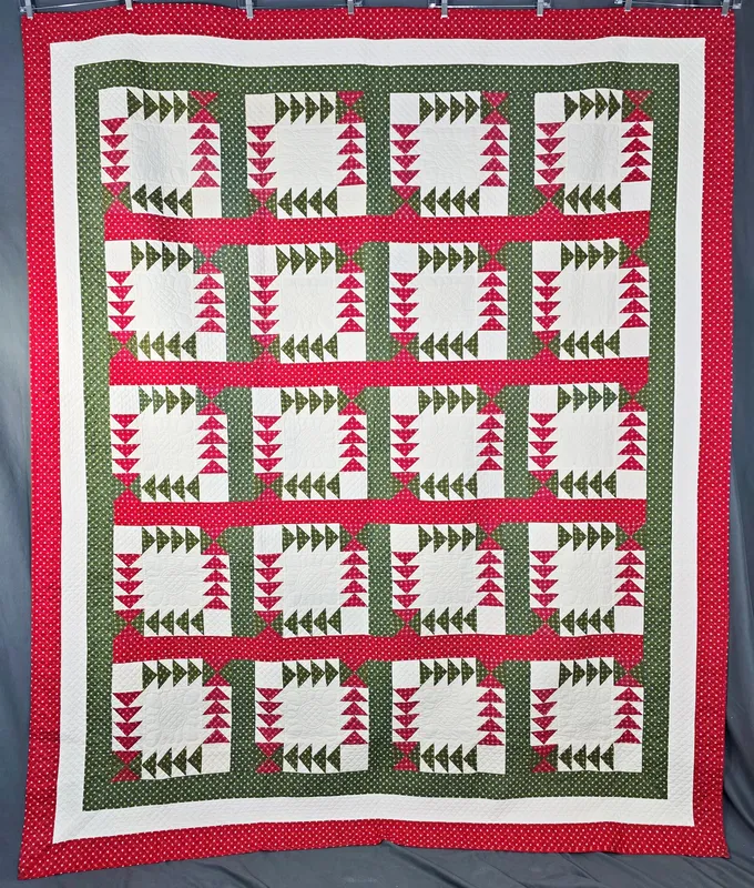 Wild Goose Chase Quilt by Frances Abell Brand from auction in Princeton, New Jersey — image 4