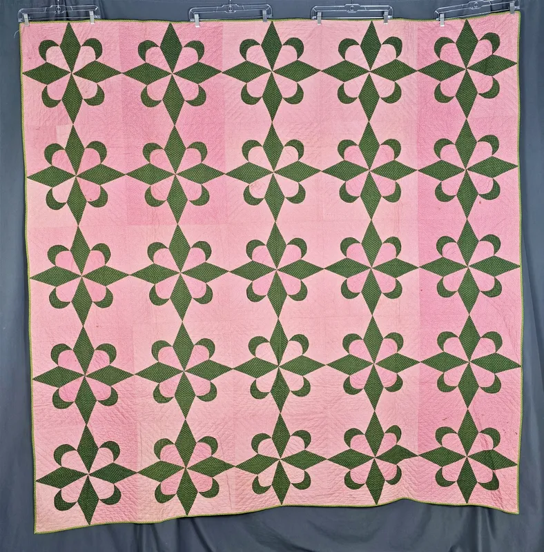 Antique c1870 Star and Crescent Quilt from auction in Princeton, New Jersey — image 25