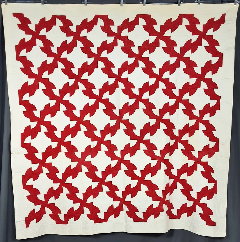 Antique c1900 Drunkards Patch Quilt from auction in Princeton, New Jersey — image 41