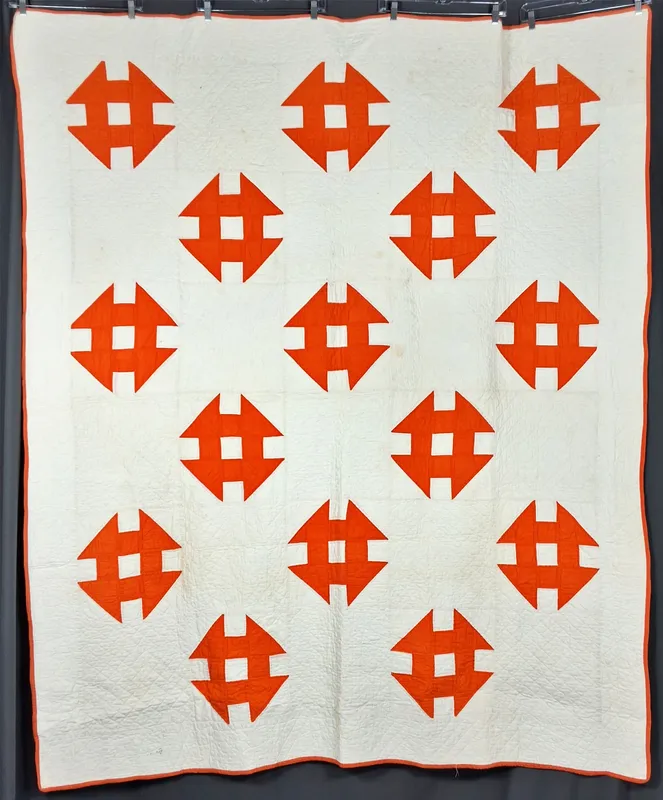 Vintage c1940 Monkey Wrench Quilt from auction in Princeton, New Jersey — image 42