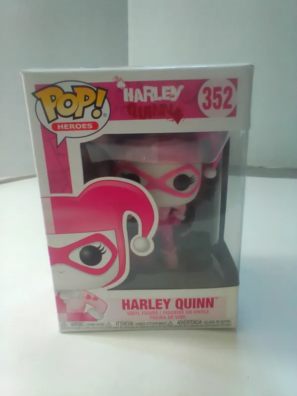 Funko POP! Heroes DC Breast Cancer Awareness Harley Quinn 352 Vinyl Figure in Original Box from auction in Brewton, Alabama — image 26