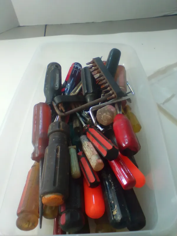 An Assortment of Multi-Brand Hand Tools and Driver Bits in Storage Bin from auction in Brewton, Alabama — image 34