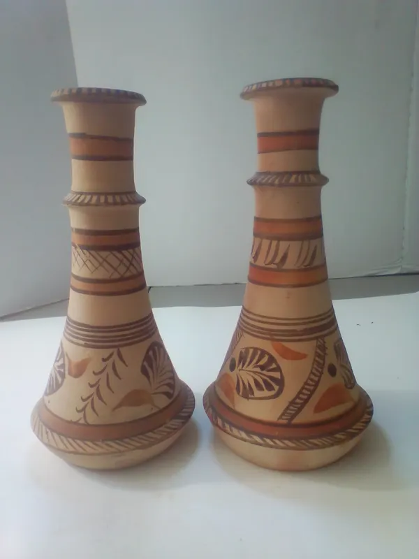 A Pair of Hand Painted Conical Earthenware Vases from auction in Brewton, Alabama — image 38