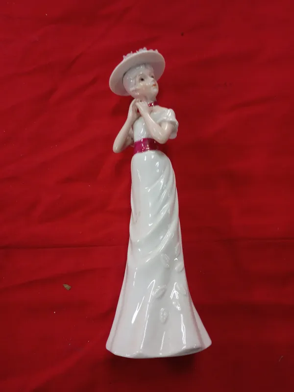 Cemark International Hand Painted Porcelain Edwardian Lady Figurine from auction in Brewton, Alabama — image 7