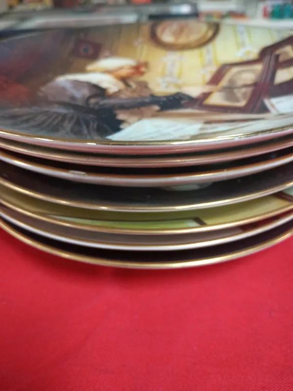 A Collection of seven Edwin M. Knowles Norman Rockwell Collector Plates from auction in Brewton, Alabama — image 31