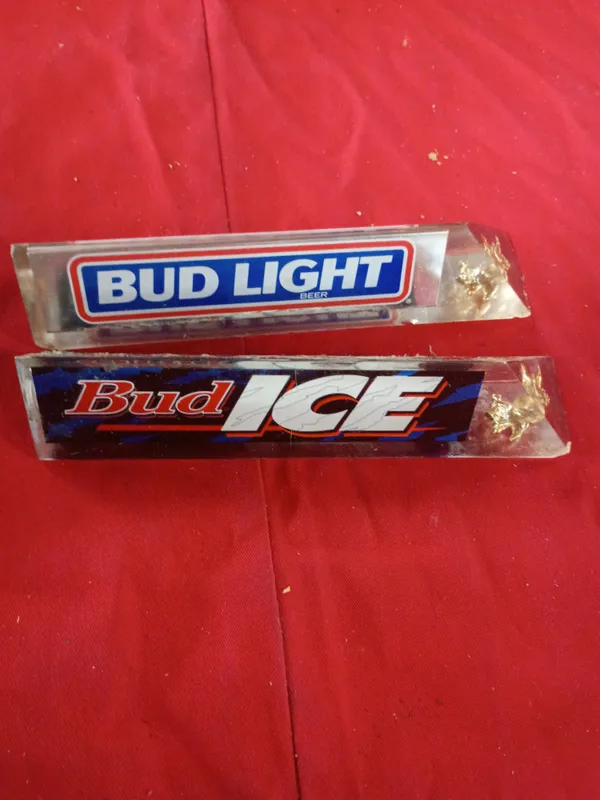 A Pair of Bud Light and Bud Ice Acrylic Beer Tap Handles from auction in Brewton, Alabama — image 40