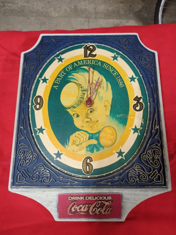 Vintage Coca-Cola Sprite Boy Wall Clock from auction in Brewton, Alabama — image 48