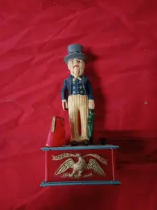 Vintage Uncle Sam Mechanical Coin Bank