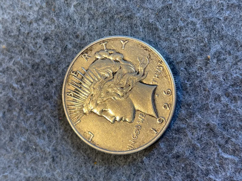 US 1926 Peace Silver Dollar from auction in Brewton, Alabama — image 2